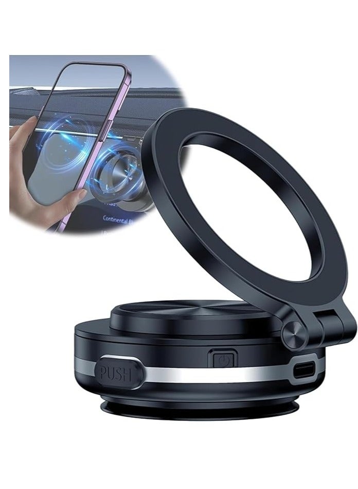 Beauenty Magnetic Car Phone Holder - 360 Degree Rotating Magnetic Phone Holder, Magnetic Car Phone Holder, Magnetic Car Phone Holder (Black) C1 - Image 1