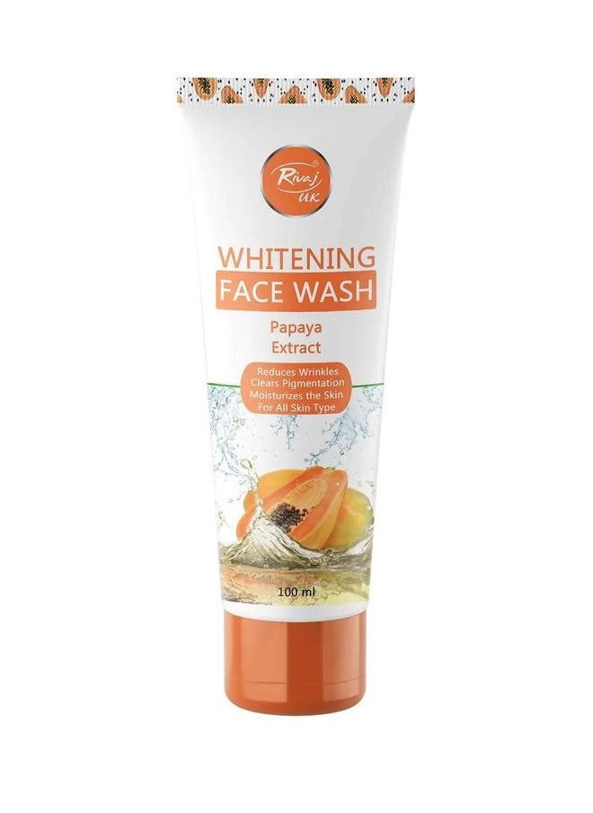 Rivaj UK - Whitening Face Wash - Papaya Extract (100ml) - Image 1