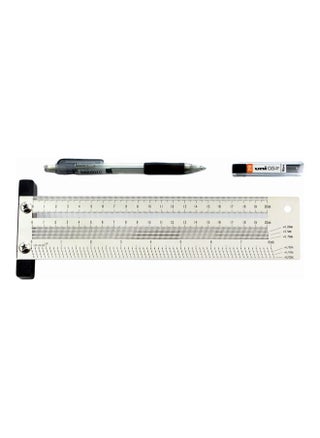 200mm T-Type Hole Ruler Marking Tool With Mechanical Pencil Set Silver/Black 28.5x8.2x10.8cm - pzsku/Z78F08DBDB53818588673Z/45/_/1688976151/ed6b81c9-72e4-4db6-a03b-623a0f3e997b