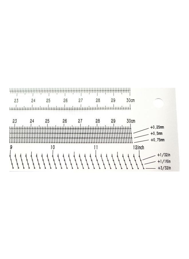 NIBEMINENT 200mm T-Type Hole Ruler Marking Tool With Mechanical Pencil Set Silver/Black 28.5x8.2x10.8cm  - Image 2