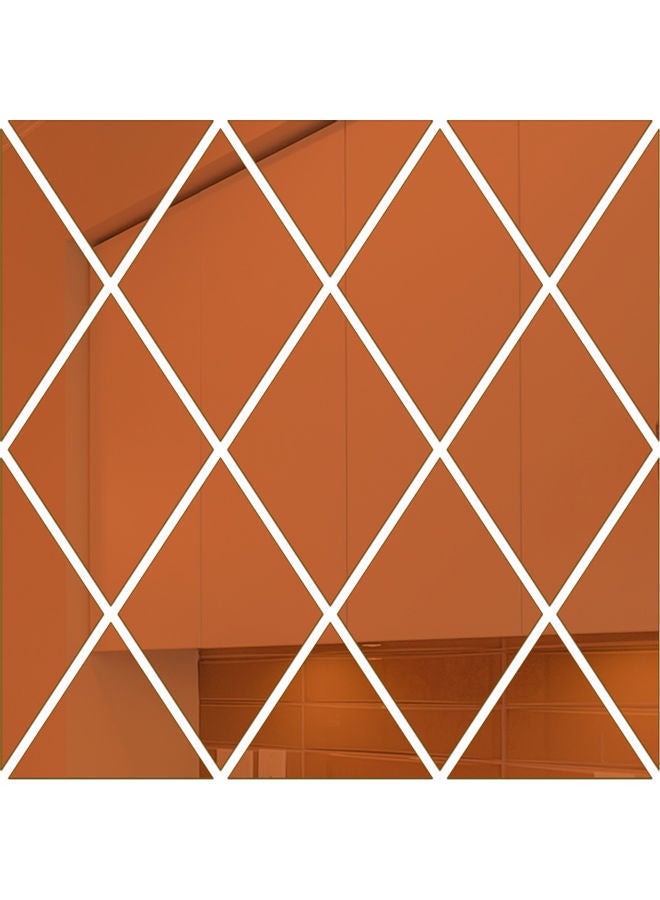 نيبمينينت ملصق جداري بتصميم مرآة بني 22x4.5x22سم