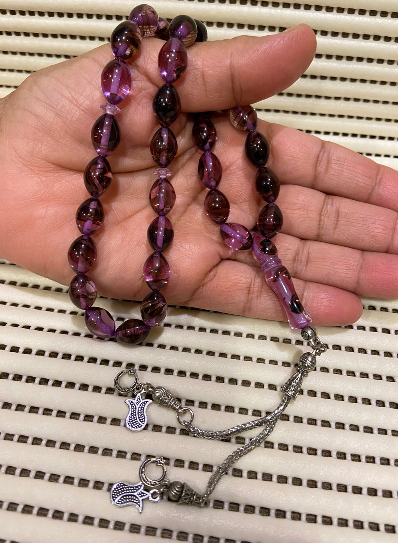 Faturan Prayer Beads For Men 33 Beads Size 9mm x 12.5mm - Image 4