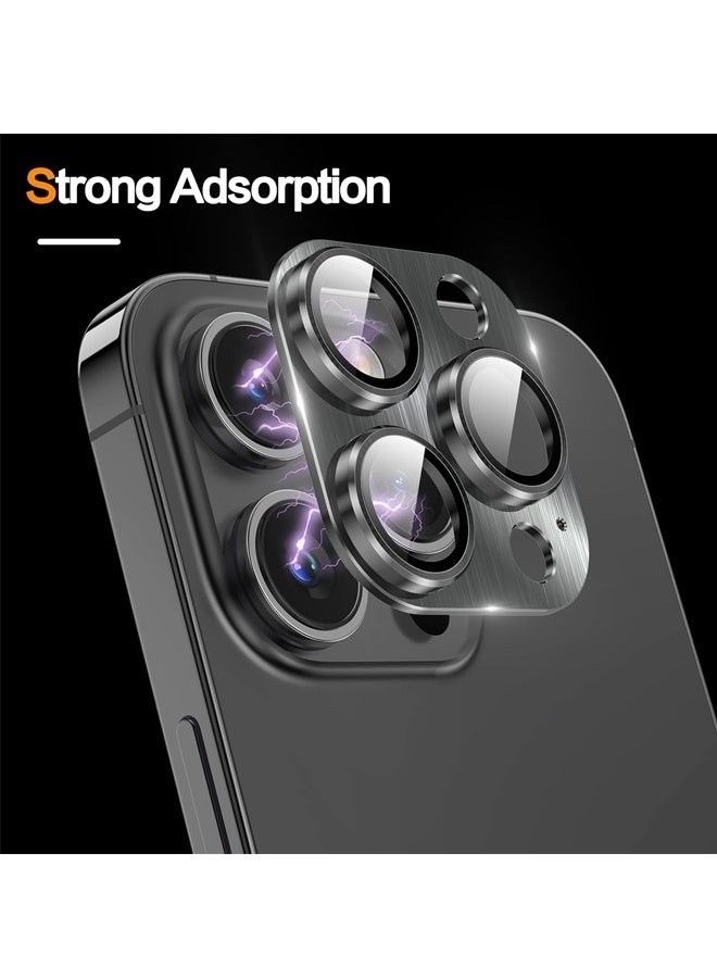 Tempered Glass Camera Lens Protector for iPhone 15 Pro Max, 3D Full Coverage Protection, Night Circle Technology, Stronger Adsorption - Image 3