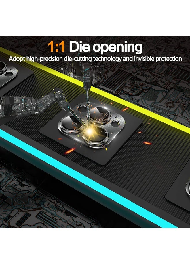 Tempered Glass Camera Lens Protector for iPhone 15 Pro Max, 3D Full Coverage Protection, Night Circle Technology, Stronger Adsorption - Image 2