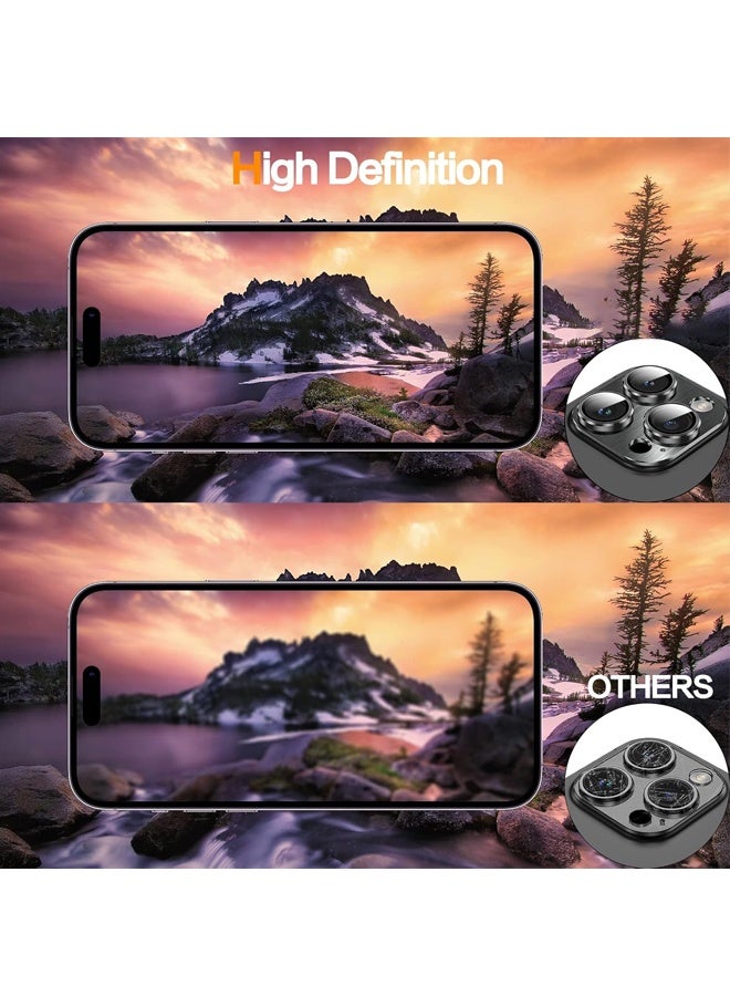 Tempered Glass Camera Lens Protector for iPhone 15 Pro Max, 3D Full Coverage Protection, Night Circle Technology, Stronger Adsorption - Image 5