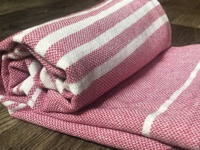 ROSSLYN Bath/Beach Towel Ultra Soft, Absorbent & Quick Dry Towel for Bath, Beach, Pool, Travel, Spa and Yoga 76x152 cm (Grey) (Pink) - Image 2