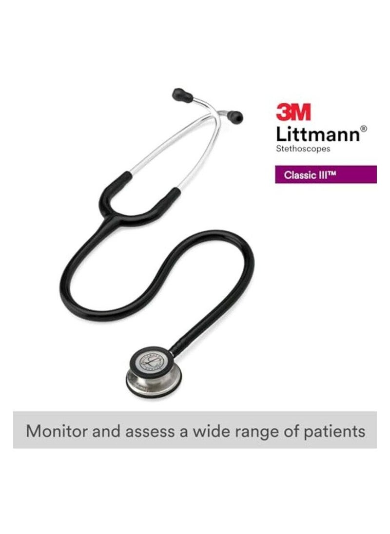 Littmann 3M Littmann 5620 Classic III Monitoring Stethoscope, 27 inch Size, Black, Model Number : 5620  - Image 5