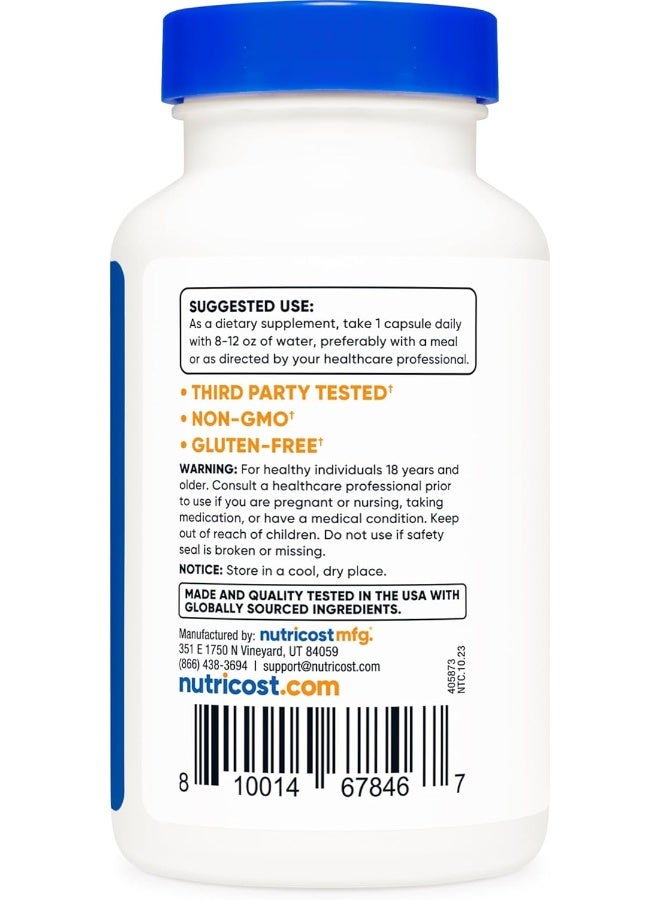 Nutricost Apigenin 50Mg, 180 Capsules - Non-Gmo, Gluten Free, Vegan - Image 4