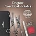 Olivia Garden Dragon Shears Kit - Includes Professional Hair Cutting 5.5" Shear, 6" Thinner, Case, and Accessories - Razor Sharp Scissors - DR-55, DR-T628 - Image 3