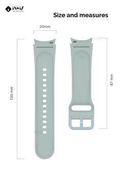 INEIX Silicone Replacement Strap For Samsung Galaxy Watch 42 mm Gradient Grey  - Image 4