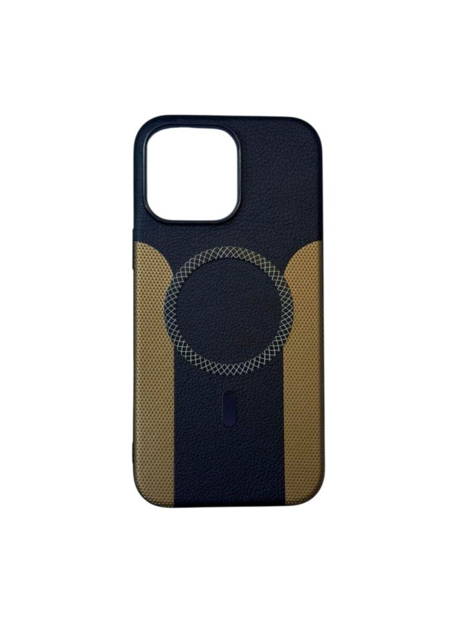 Maxora iPhone 16 Pro Max Leather Case Magsafe, Black - Image 1