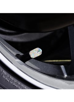 Y&D 4 Pcs Tire Stem Valve Caps, Shinny Rhinestone Cap Bling Crystal Caps Universal Car for Cars, SUVs, Trucks, Motorcycles and Bicycles  - Image 5
