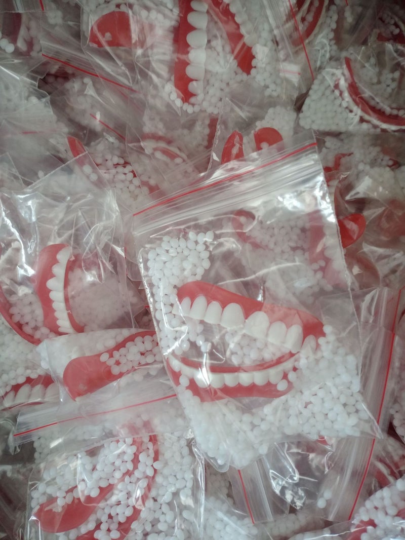 Fake Tooth Sets, Silicone Simulated Denture Braces, Denture Beauty Tooth Cover, Simulated Denture Braces - Image 1