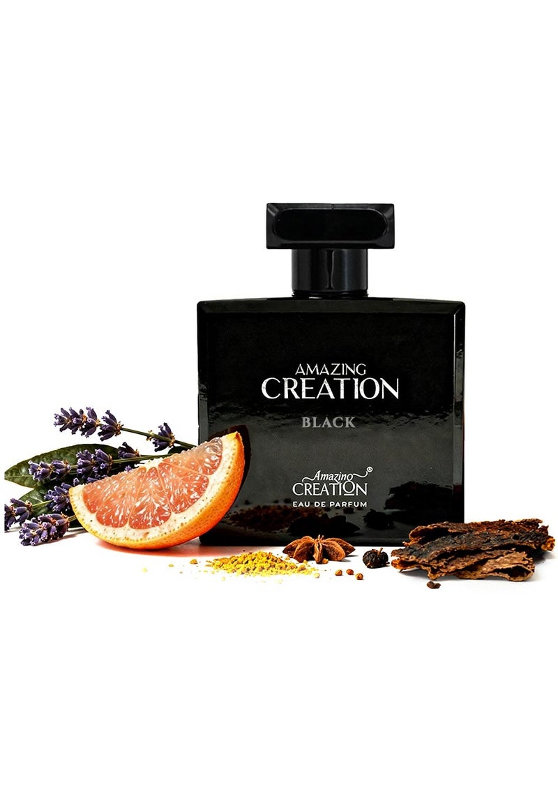 أميزينغ كرييشن عطر أسود للرجال او دي بارفان 100 مل - Image 1