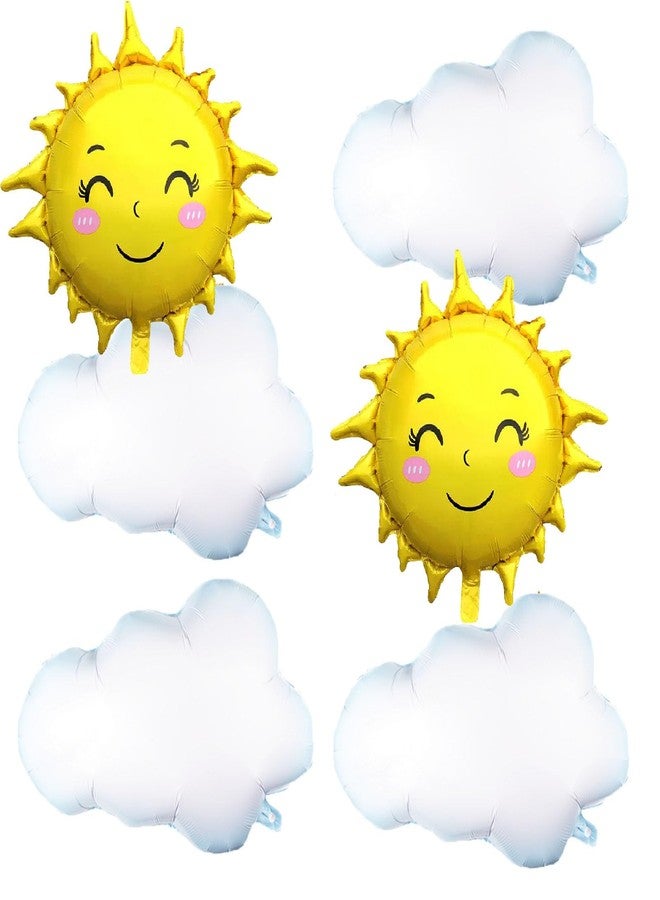 ALLPICK 6PCS Sun and Cloud Balloons Party Decorations For Birthday Baby Shower Wedding Anniversary Themed Party - Image 1