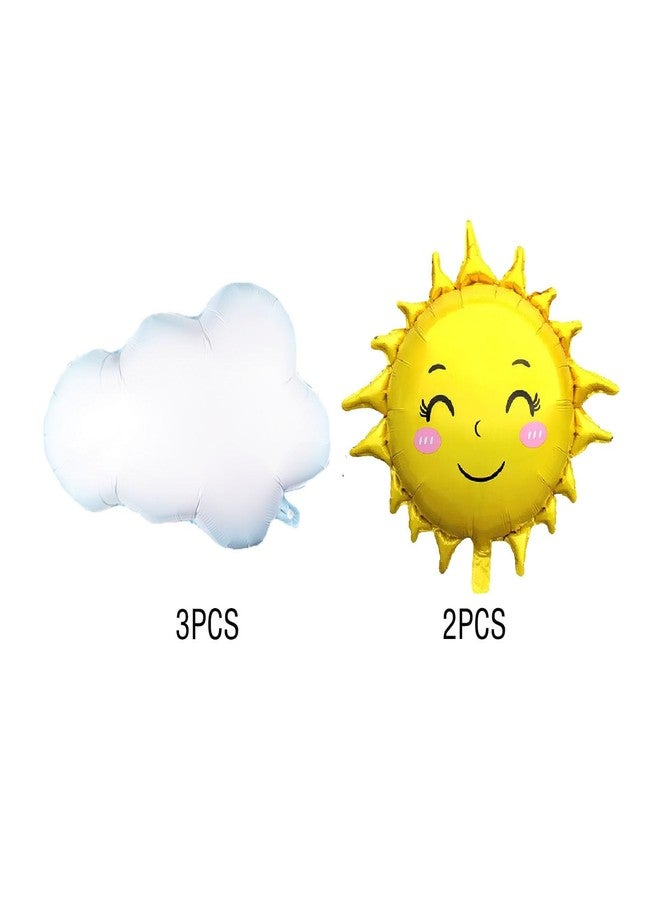 ALLPICK 6PCS Sun and Cloud Balloons Party Decorations For Birthday Baby Shower Wedding Anniversary Themed Party - Image 4