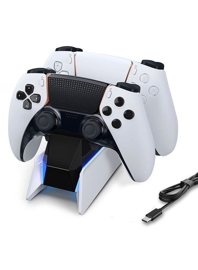 PS5 accessories ps5 controller charger PS5 Charging Station PS5 Controller Charger for Playstation 5 Dualsense Controller  USB Type C PS5 Charger Stand with LED Indicator  - Image 1