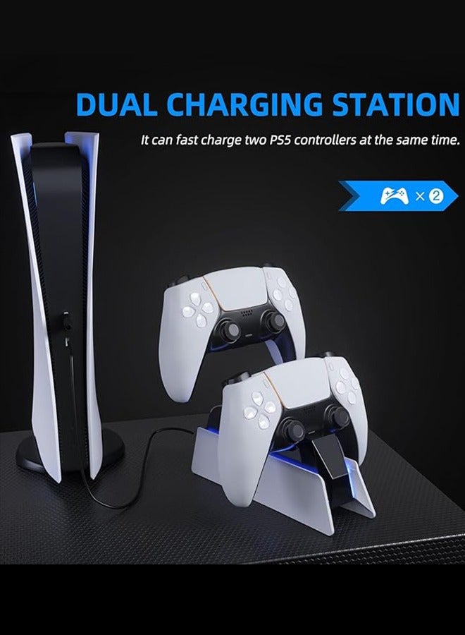 PS5 accessories ps5 controller charger PS5 Charging Station PS5 Controller Charger for Playstation 5 Dualsense Controller  USB Type C PS5 Charger Stand with LED Indicator  - Image 2