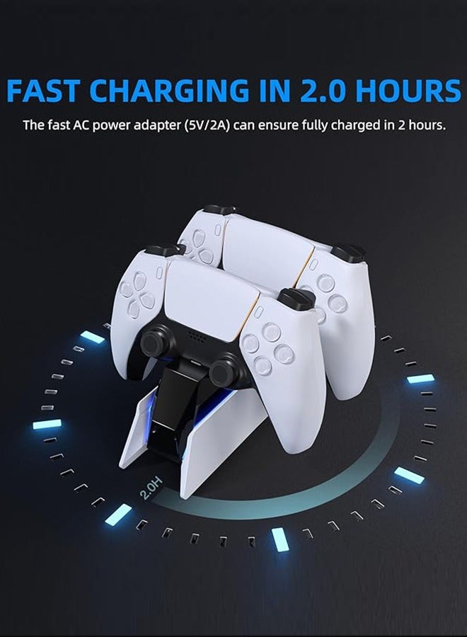 PS5 accessories ps5 controller charger PS5 Charging Station PS5 Controller Charger for Playstation 5 Dualsense Controller  USB Type C PS5 Charger Stand with LED Indicator  - Image 3