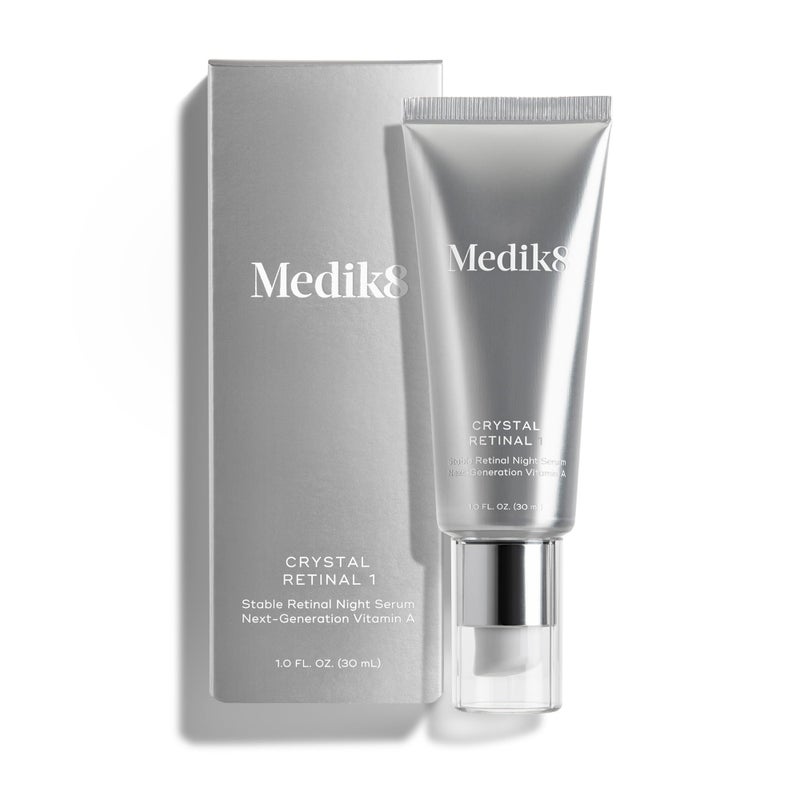 Medik8 Crystal Retinal 1 - Firming, Advanced Skin Retinaldehyde Face Serum - Night Serum with Hyaluronic Acid and Vitamin E - Gluten Free - 1 oz - Image 1