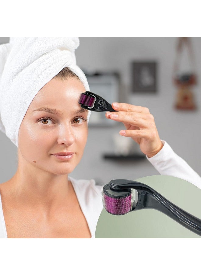 كوستيك ديرما رولر (Kdr) 540 إبرة دقيقة من التيتانيوم للعناية بالبشرة / نمو الشعر واللحية / مكافحة الشيخوخة / إزالة ندبات حب الشباب (عبوة من قطعة واحدة، 0.5 مم) - Image 3