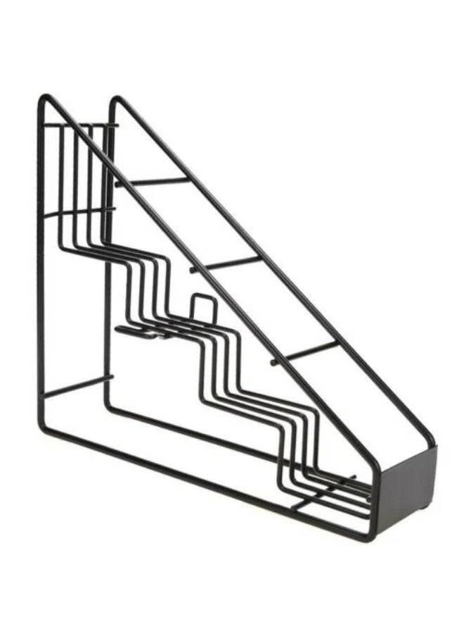 Black metal syrup holder