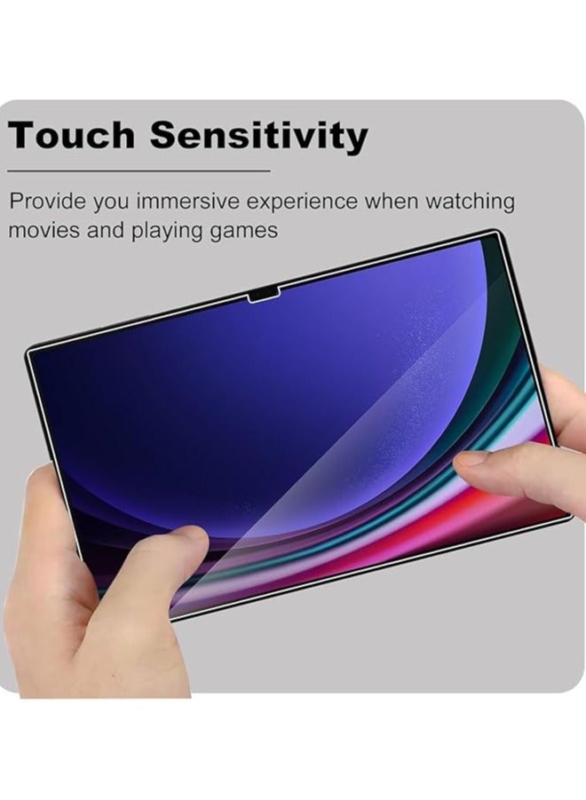 2 Pack Screen Protector for Samsung Galaxy Tab S10 Ultra 14.6, 9H Toughness Premium Shatterproof Scratch-Resistant Anti-Fingerprint, HD Ultra Clear Tempered Glass Screen Protector - Image 4