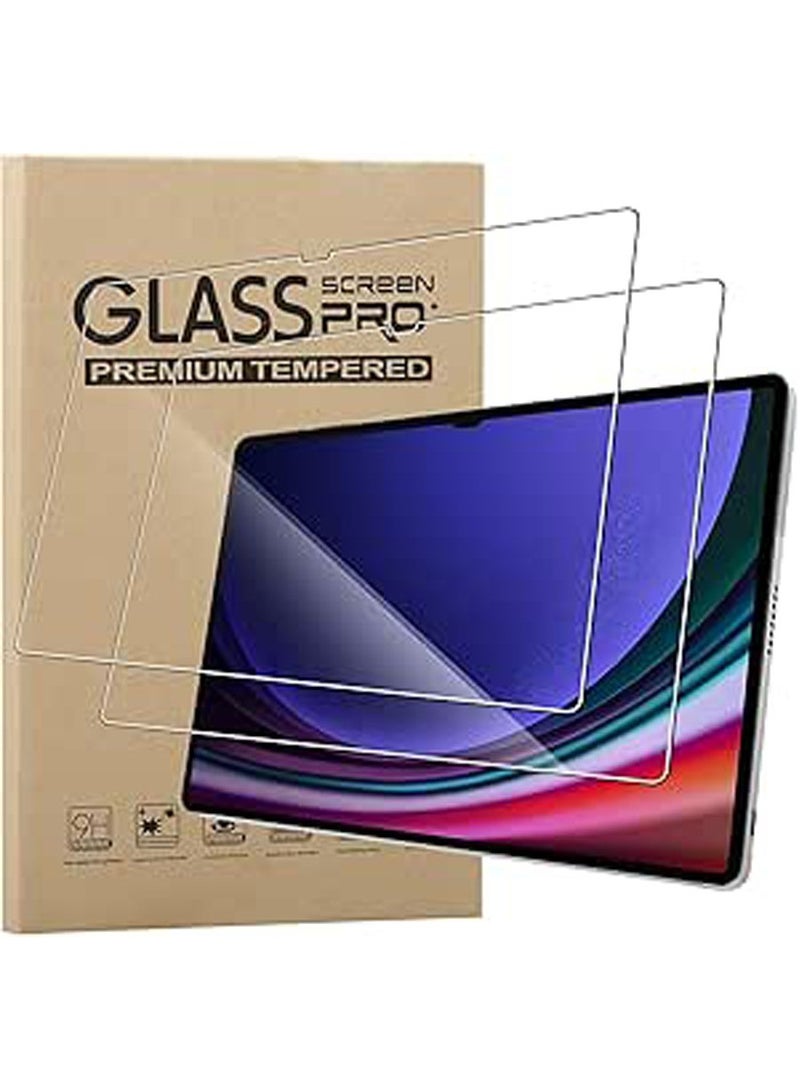 2 Pack Screen Protector for Samsung Galaxy Tab S10 Ultra 14.6, 9H Toughness Premium Shatterproof Scratch-Resistant Anti-Fingerprint, HD Ultra Clear Tempered Glass Screen Protector - Image 1