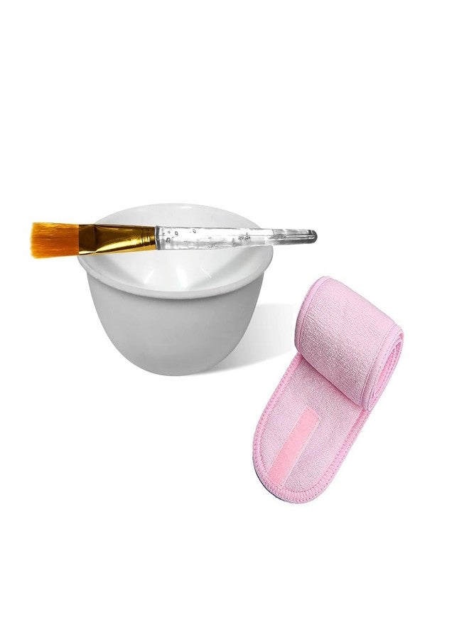 Utkarsh Combo Of Adjustable Facial Men/Women Head Band With Face Mask Bowl/Transparent Brush Set - Image 2