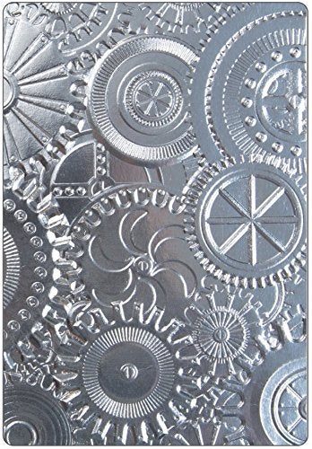 Tim Holtz 3D Texture Fades Embossing Folders - Botanical, Lumber, Mechanics and Foundry - 4 Item Bundle - Image 3