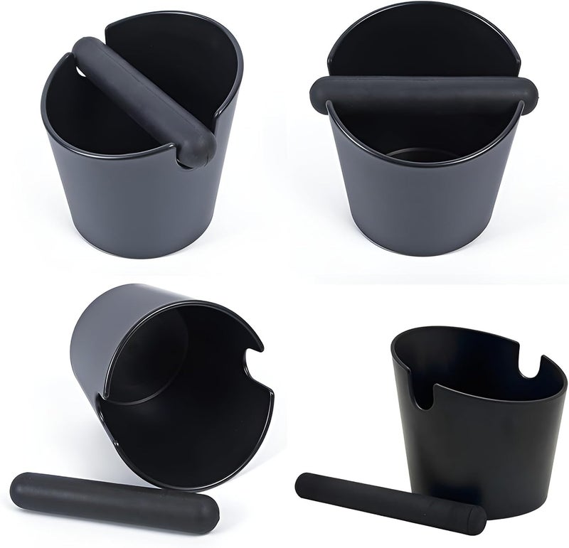 HabiWell Large Espresso Knock Box 6.1 Inch Shock-Absorbent Durable Barista Style Coffee Knock Box With Removable Knock Bar and Non-Slip Base Espresso Dump Bin Coffee grounds container knock box espresso - Image 4