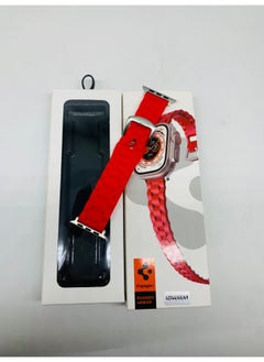 Spigen SP-04 Smart Watch Strap - Red: Compatible with 42/44/45/49mm sizes  - Image 2