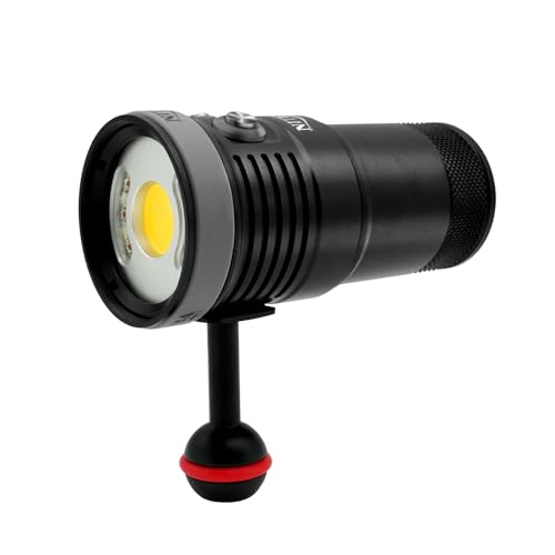 Nitescuba NSS60 Scuba Diving Light Underwater Video Light 6000 Lumen Waterproof Flashlight for 100m/330ft CRI=90 Underwater Photography,which Connected to Filters or Optical Snoot - Image 1