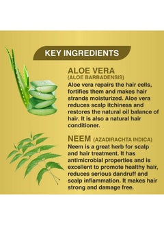 khadi veda Shampoo Neem Aloe Vera For Hair & Scalp Protection 200 Ml Pack Of 2.  - Image 4