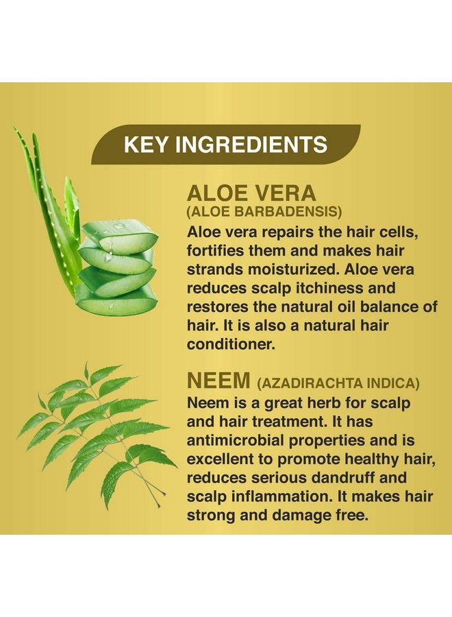 khadi veda Shampoo Neem Aloe Vera For Hair & Scalp Protection 200 Ml Pack Of 2. - Image 4