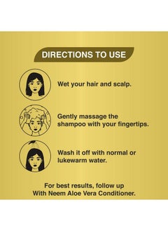 khadi veda Shampoo Neem Aloe Vera For Hair & Scalp Protection 200 Ml Pack Of 2.  - Image 5