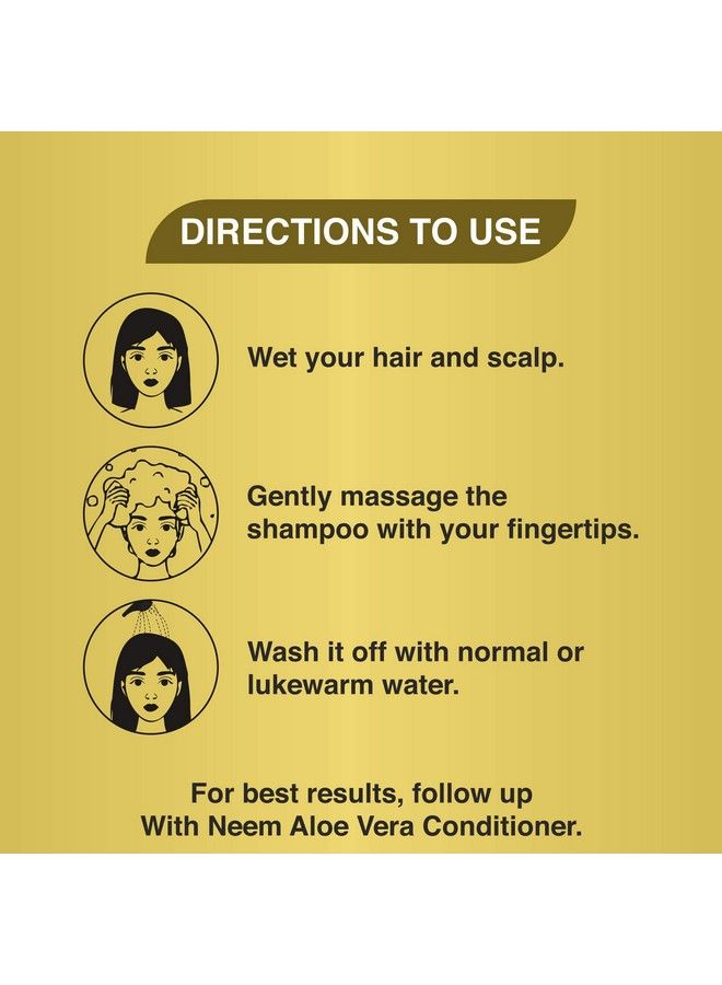 khadi veda Shampoo Neem Aloe Vera For Hair & Scalp Protection 200 Ml Pack Of 2. - Image 5