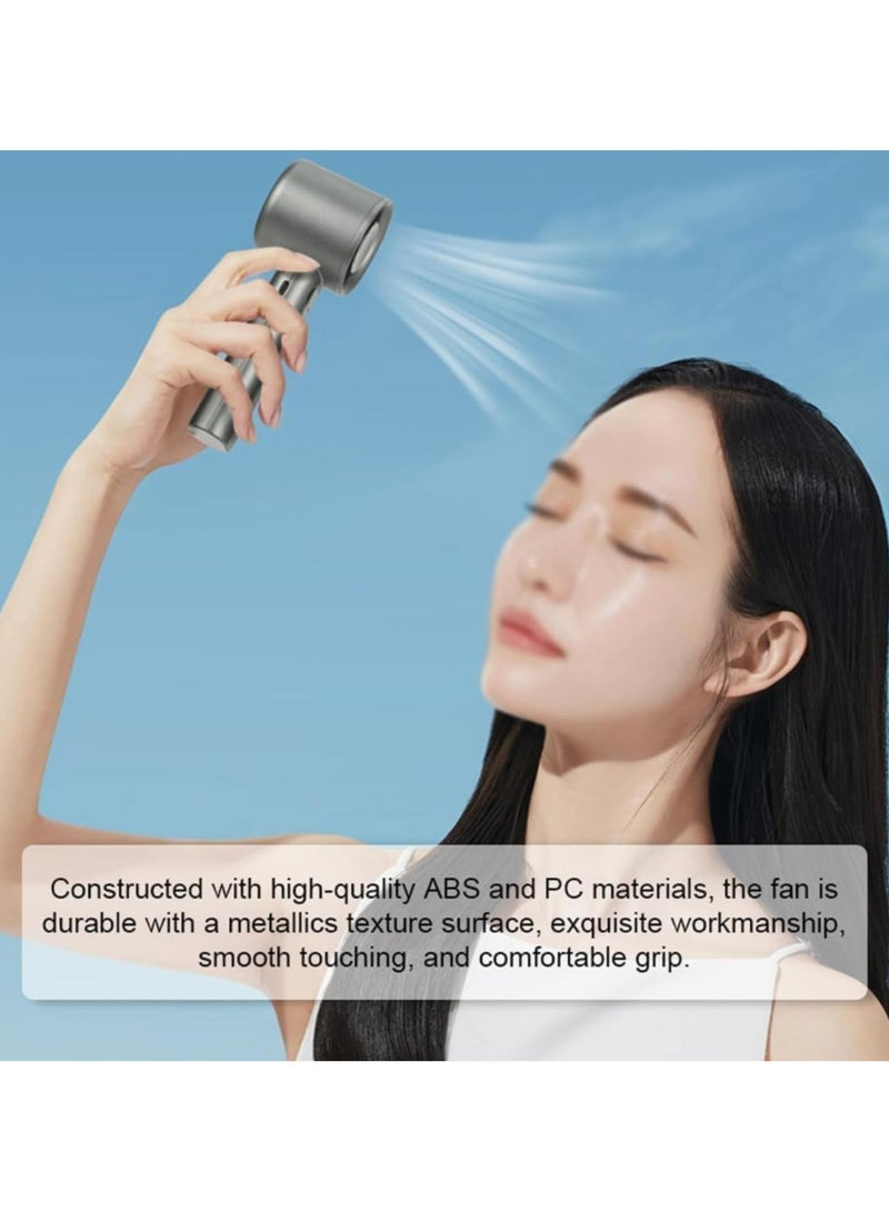 المحمولة مروحة صغيرة ، مع سرعة قابل للتعديل 1-120 USB-C القابلة لإعادة الشحن عالية السرعة مروحة الشخصية ، 1800mAh بطارية تعمل مروحة ذهبية - Image 4