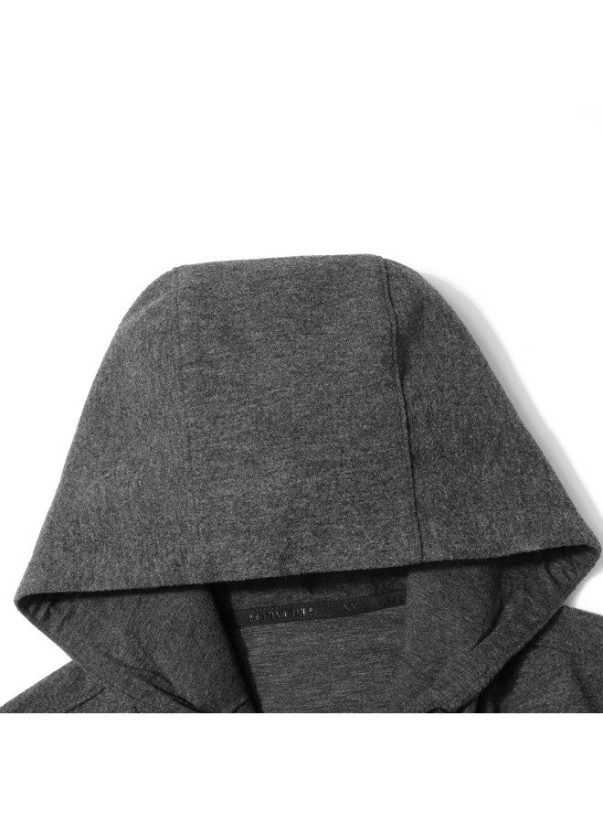 Septwolves Men's Cardigan Hoodie Spring And Autumn Outdoor Windproof Zippered Jacket, High-end Knitted Hooded Casual Top - Image 4