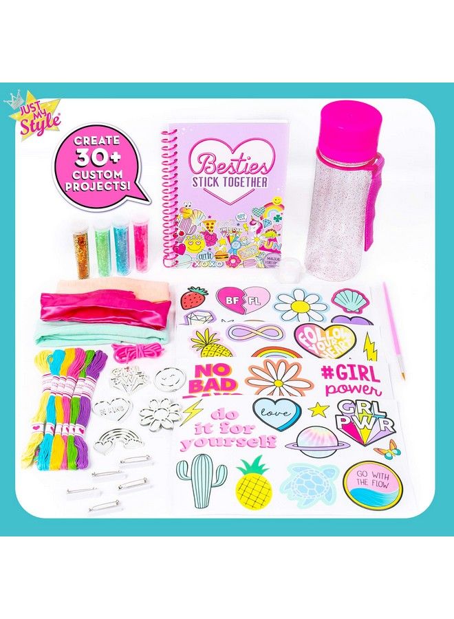Just My Style Girls Accessory Set By Horizon Group Usacreate Your Own Scrunchies Bracelets & Pins.Decorate Your Water Bottle Using Vsco Stickersdecorate & Organize Your Planner & More - Image 3