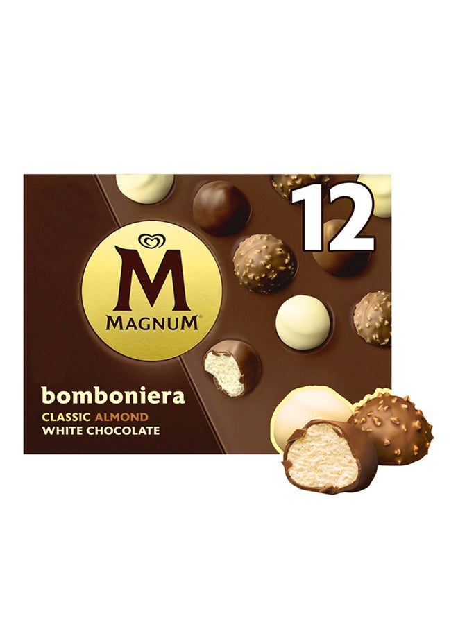 Magnum - Bomboniera Ice Cream Bites Classic Almond White Chocolate 140ml - Image 1