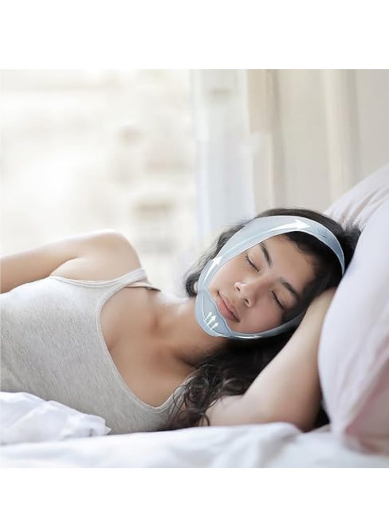KASTWAVE Upgraded Anti Snoring Devices, Anti Snoring Chin Strap, Adjustable and Breathable Chin Strap, Snoring Solution for Comfortable and Quieter Sleep, Sleep Aid Snore Reducing Aid for Woman and Men - Image 2