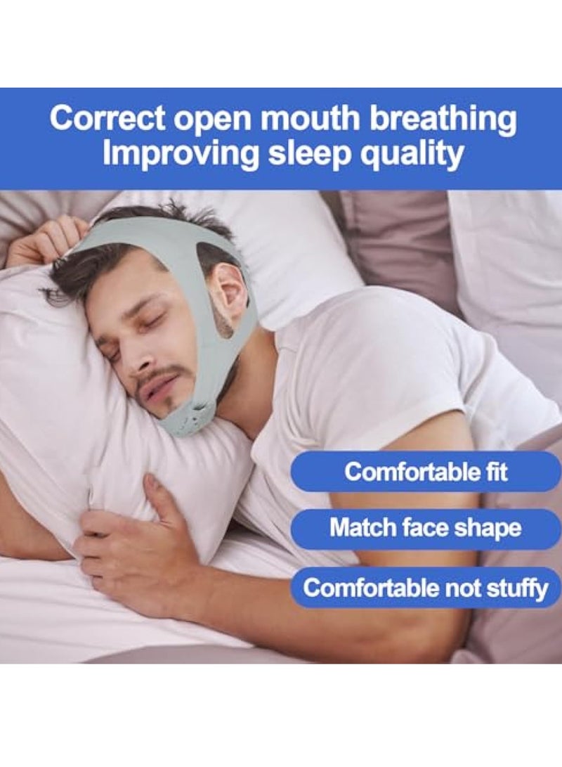 KASTWAVE Upgraded Anti Snoring Devices, Anti Snoring Chin Strap, Adjustable and Breathable Chin Strap, Snoring Solution for Comfortable and Quieter Sleep, Sleep Aid Snore Reducing Aid for Woman and Men - Image 5