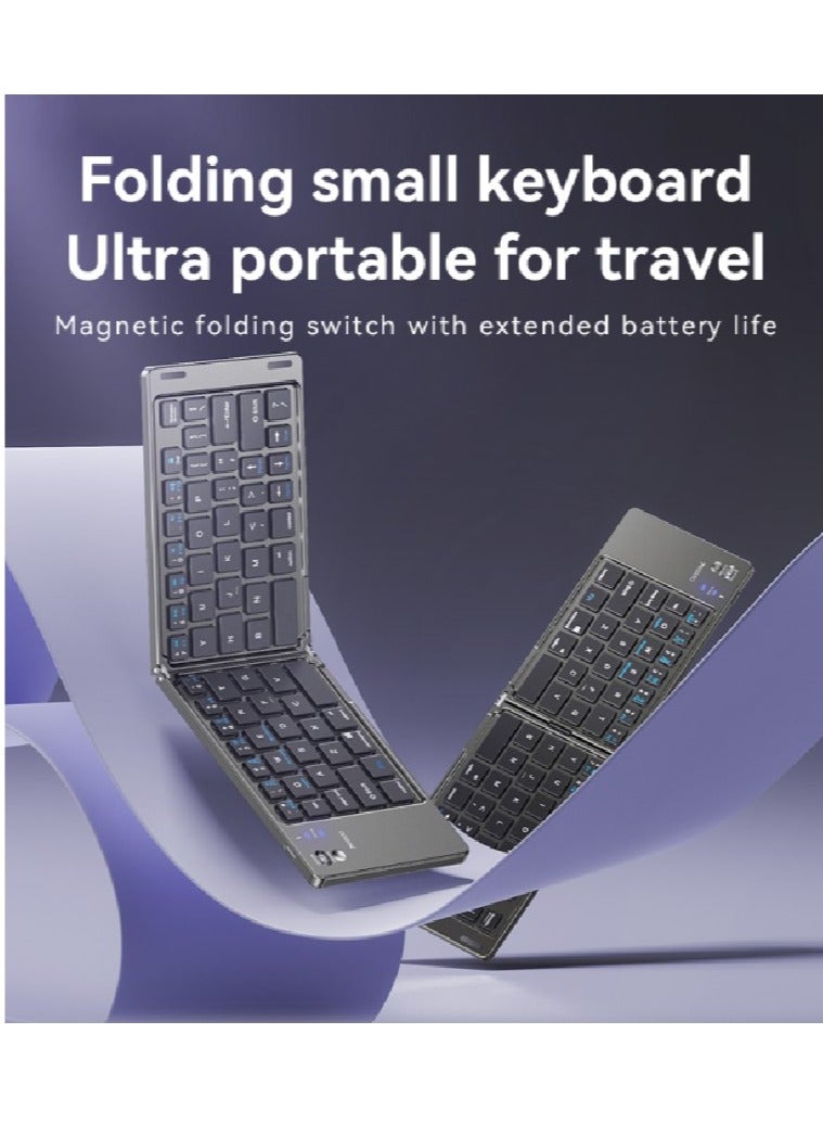 KB27 BT5.0 65 Bass Buttons Magnetic Ultra Long Battery Life BT Folding Small Keyboard - Image 2
