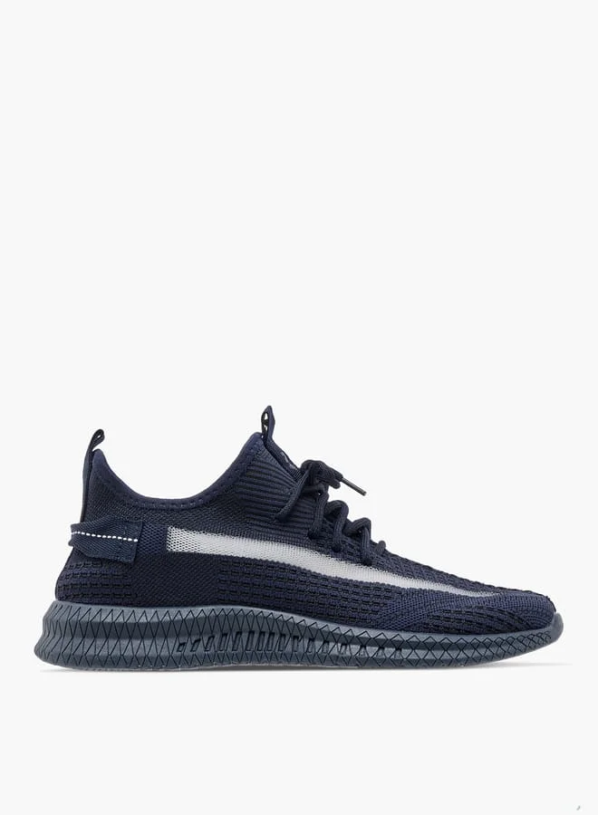 Oaklan by Shoexpress Mesh Detail Sports Shoes with Lace-Up Closure