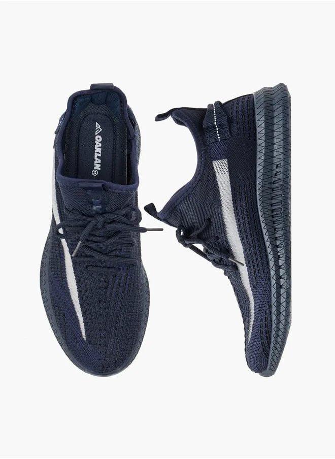 Oaklan by Shoexpress Mesh Detail Sports Shoes with Lace-Up Closure