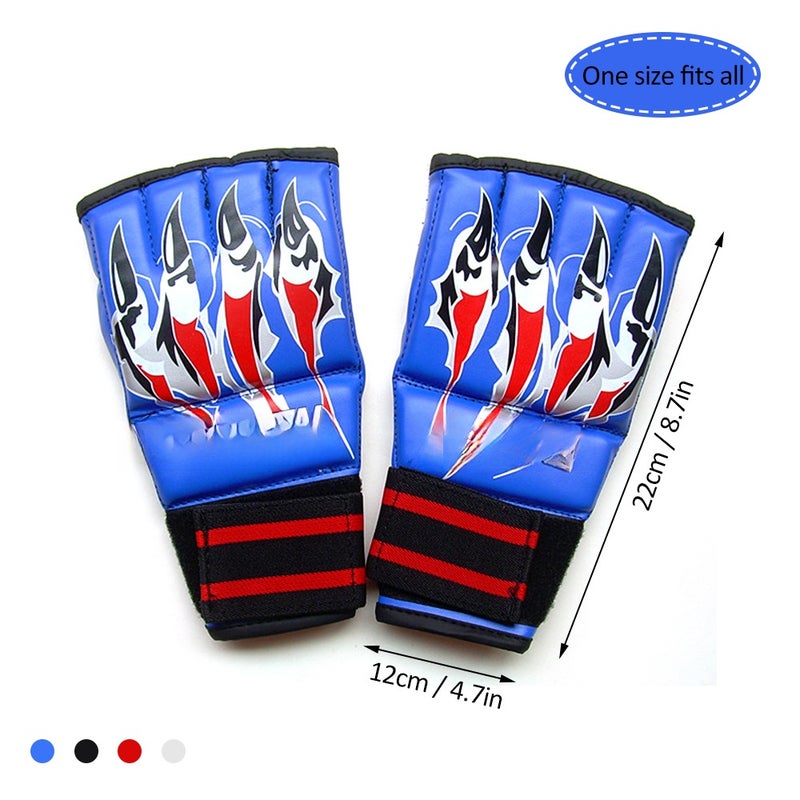 Half Finger Boxing Gloves MMA Mitts Thai Punching Training Bag Gloves Outdoor Sports Mittens Boxing Practice Equipment for Sanda Sparring Punching Bag Training - Image 5