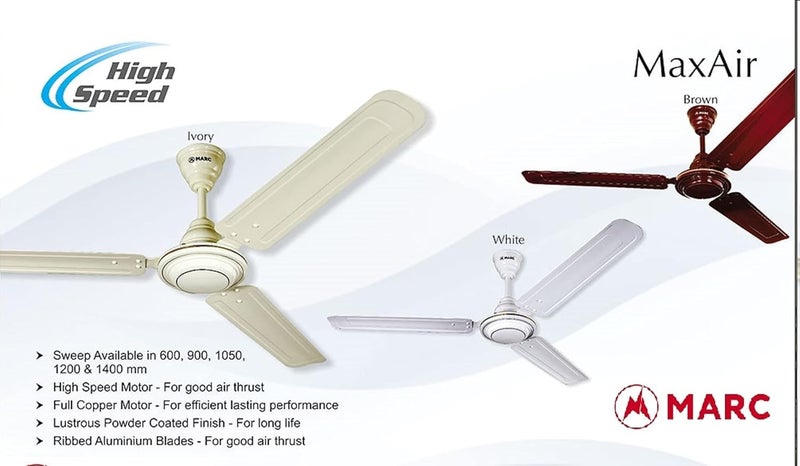MARC MARC Max Air Fan 24 inch White Economy Pack of 4  - Image 3