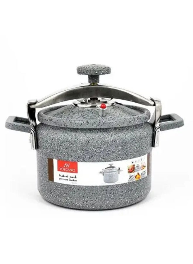 Volcano Granite Pressure Cooker, 9 litres, metal handle - grey - Image 2