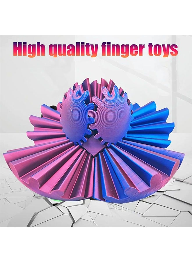meayul Cube Fidget Toy, Gear Ball 3D Printed Gear Ball Spin Ball, Gear Ball Pop Fidget Toy, Stress Ball, GearSphere Desk Toy, Fidget Ball, Gear Toy - Image 5